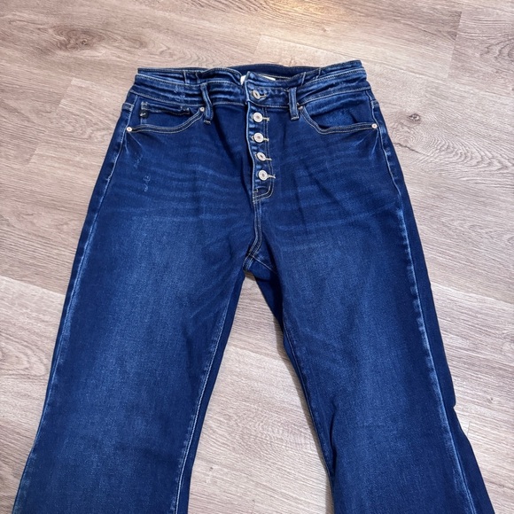 KanCan Curvy Blairen Ultra High Rise Flare Jeans Button Fly 15 31 - Picture 4 of 9